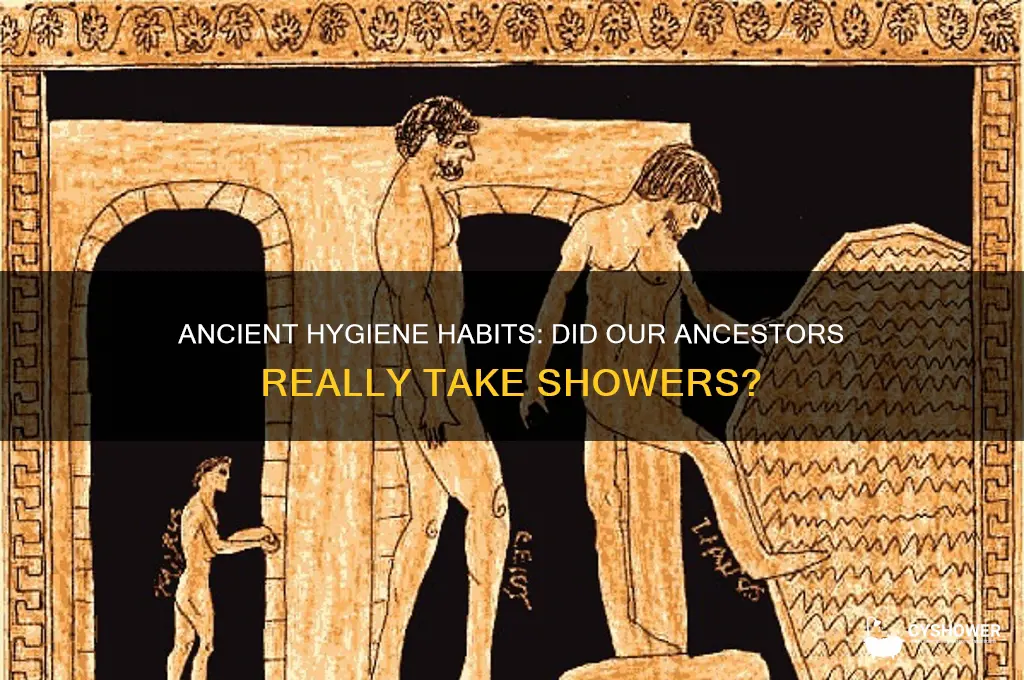 do ancinet people take shower