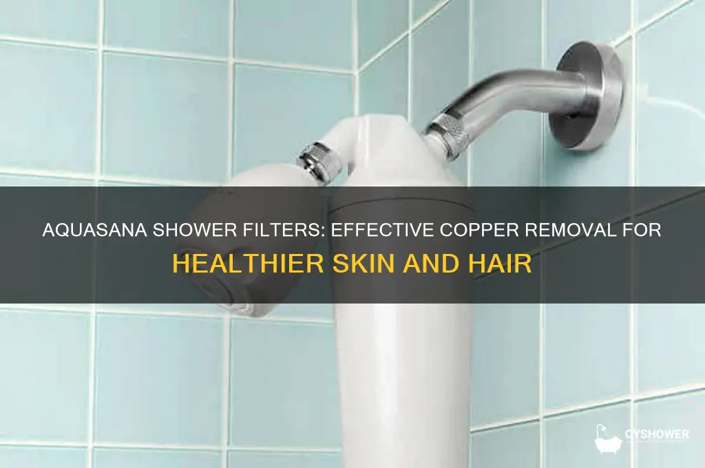 do aquasana shower filters remove copper