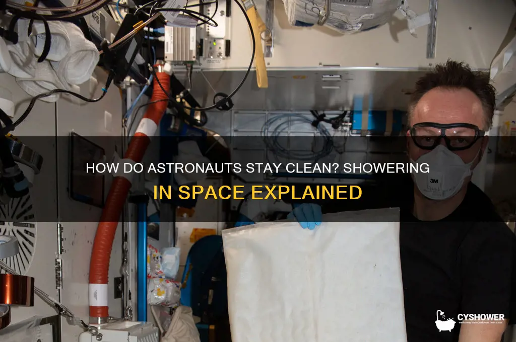 do astronauts shower with water in space