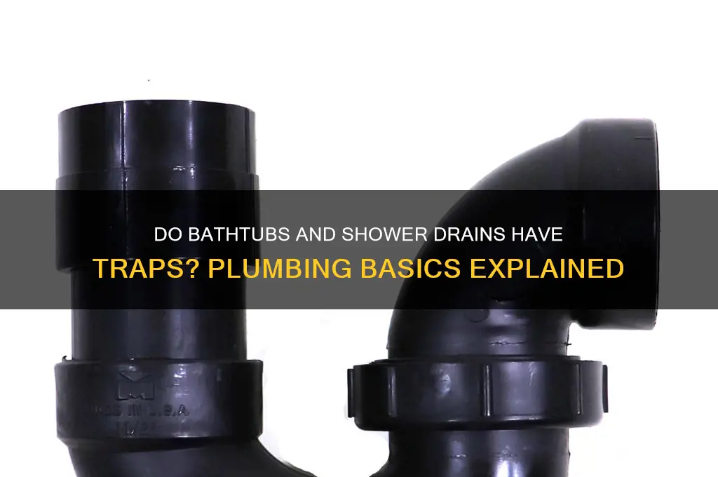 do bathtubs and shower drains have traps