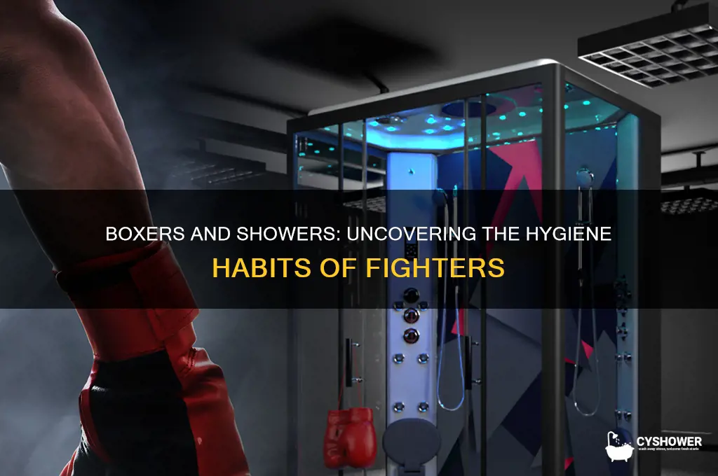 do boxer taker shower