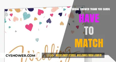 Bridal Shower Thank You Cards: Must They Match Your Theme?