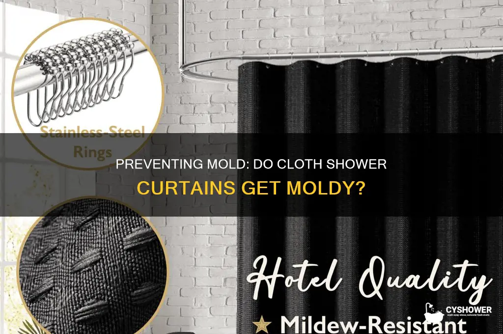 do cloth shower curtains get moldy