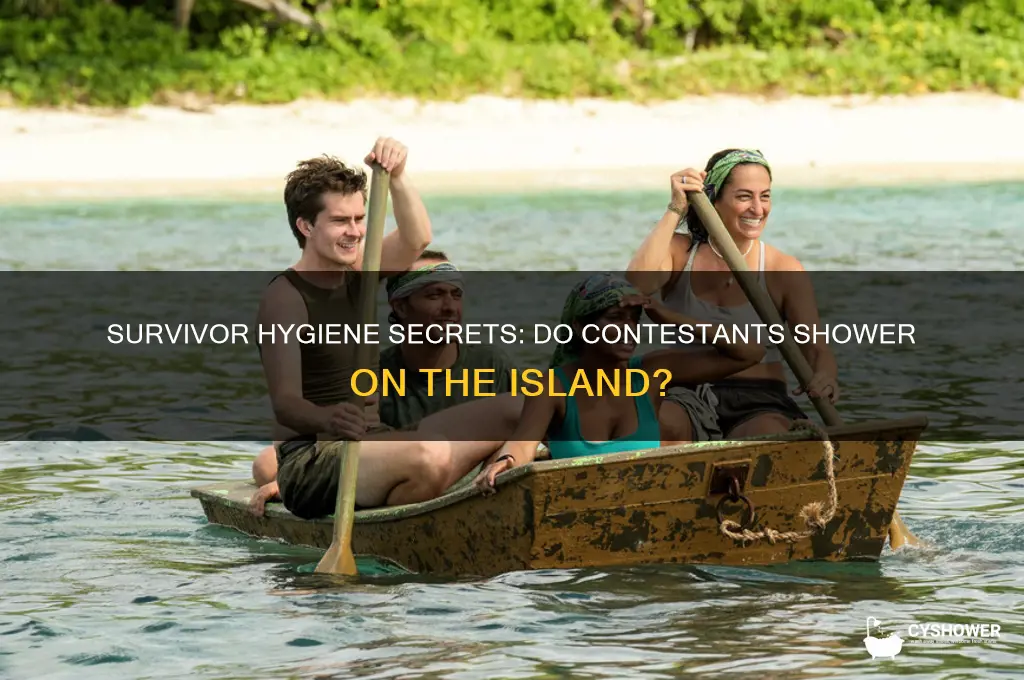 do contestants on survivor get to shower