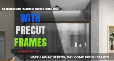 Custom Semi-Frameless Shower Doors: Precut Frames Included or Not?