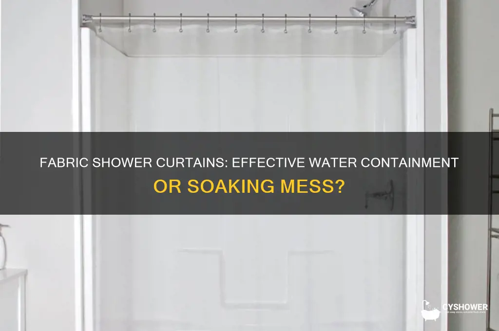 do fabric shower curtains keep water in