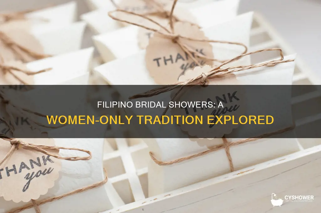 do filipinos do bridal shower only women