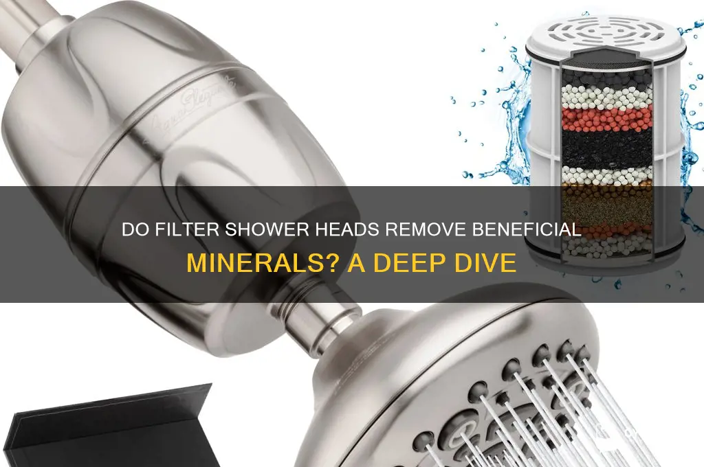 do filter shower heads remove also minerals