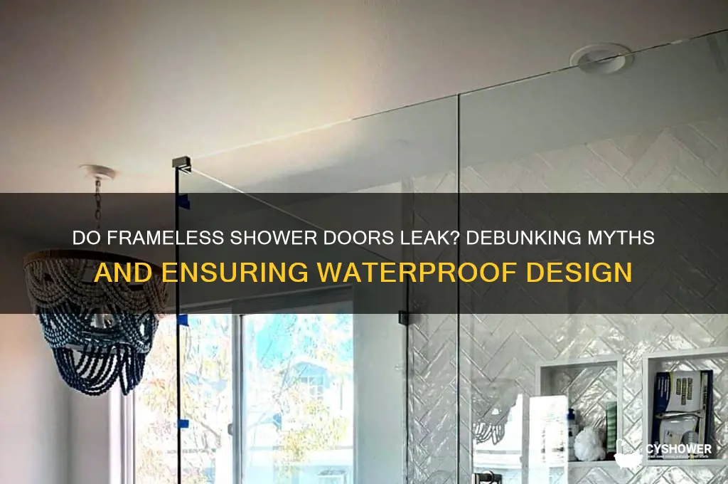 do frameless shower doors leak water