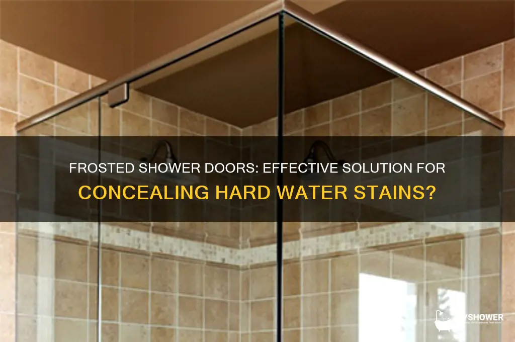 do frosted shower doors hide hard water stains