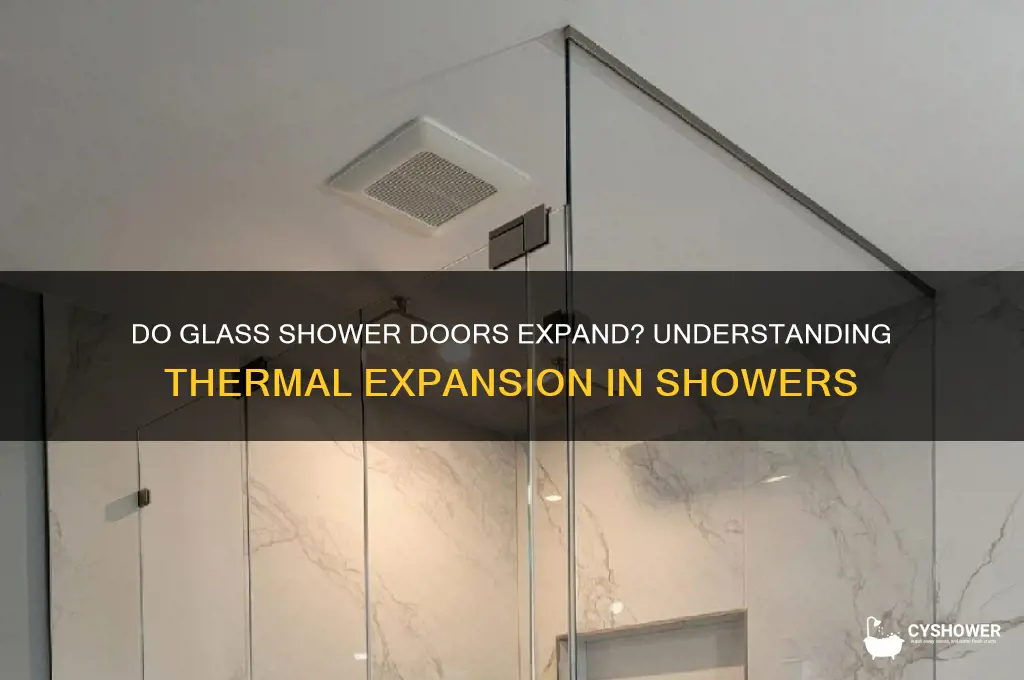 do glass shower doors expand