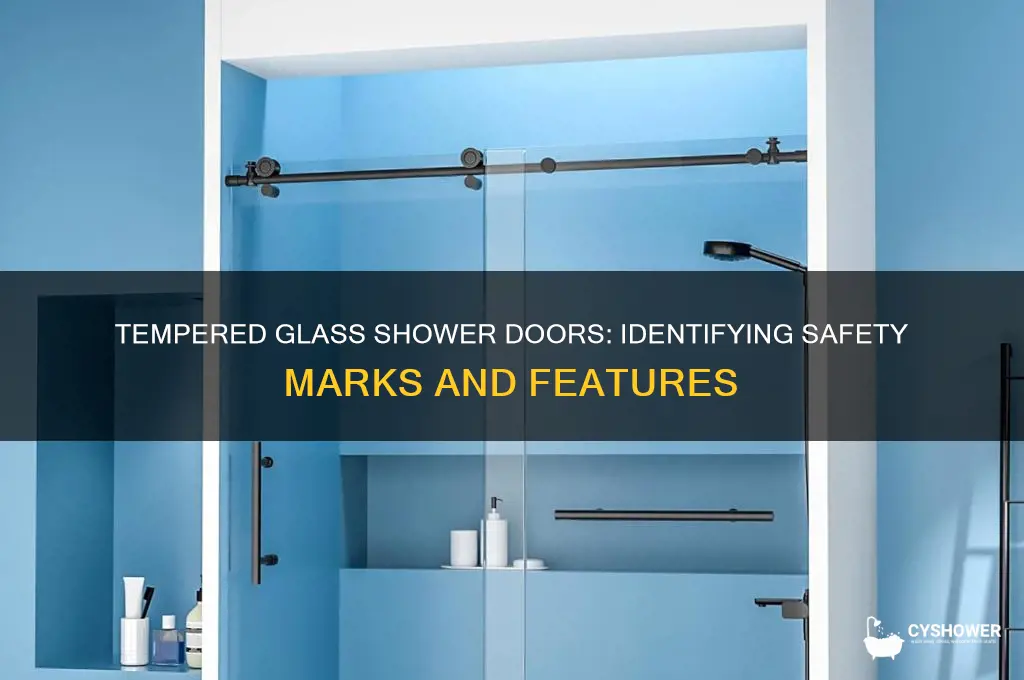 do glass shower doors have mark for tempered