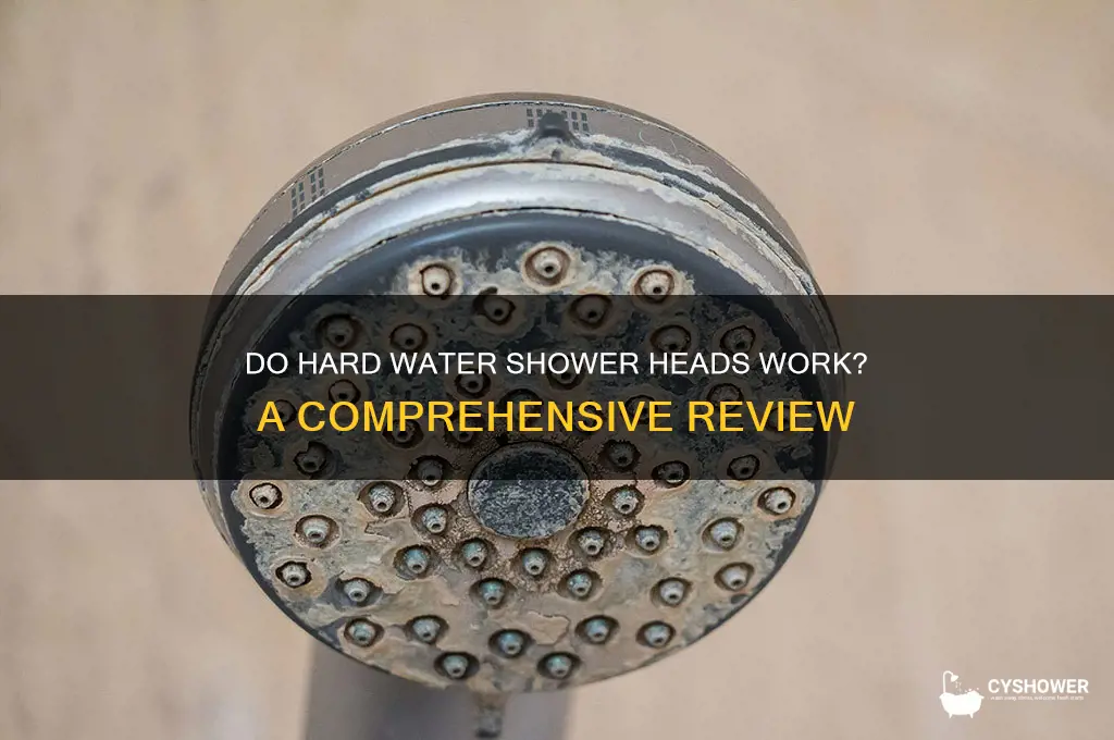 do hard water shower heads work
