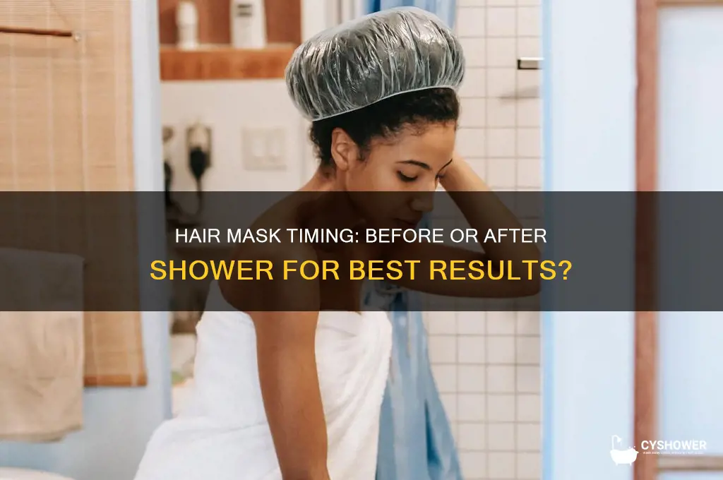 do i apply hair mask before or after shower