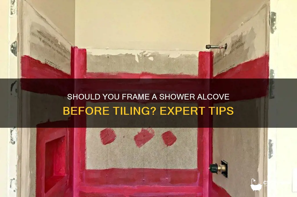 do i frame a shower alcove before installing tile