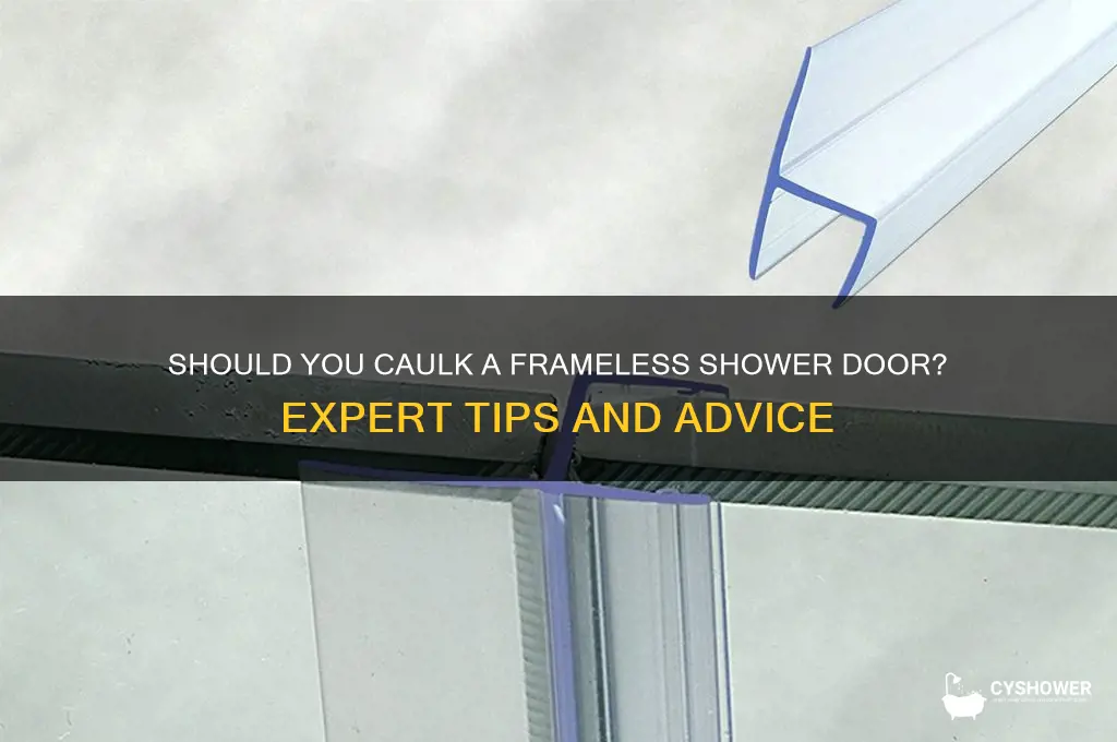 do i have to caulk a frameless shower door