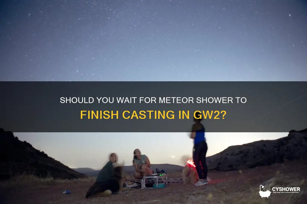 do i have to let meteor shower finish casting gw2