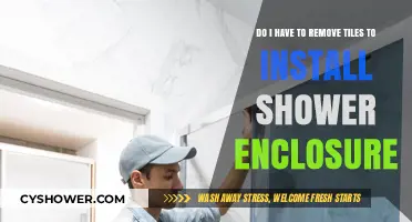 Shower Enclosure Installation: Tile Removal Necessary or Optional?