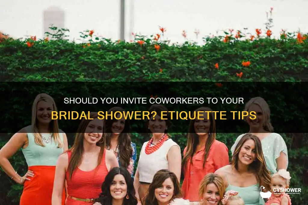 do i invite coworkers to my bridal shower
