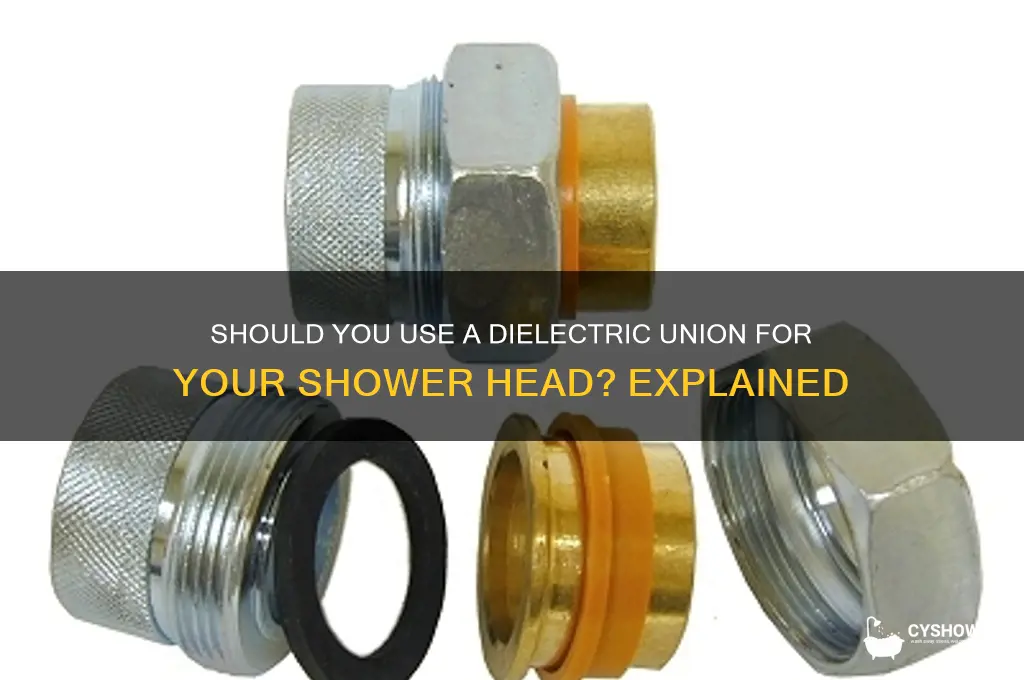 do i need a dialectric union for shower head