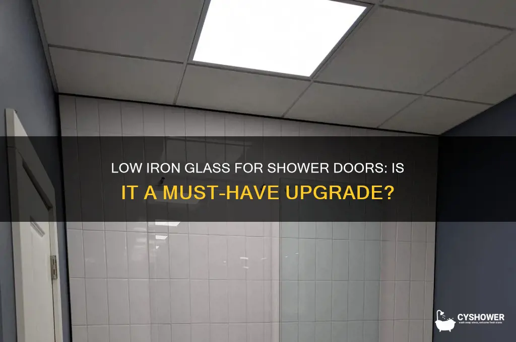 do i need low iron glass for shower doors