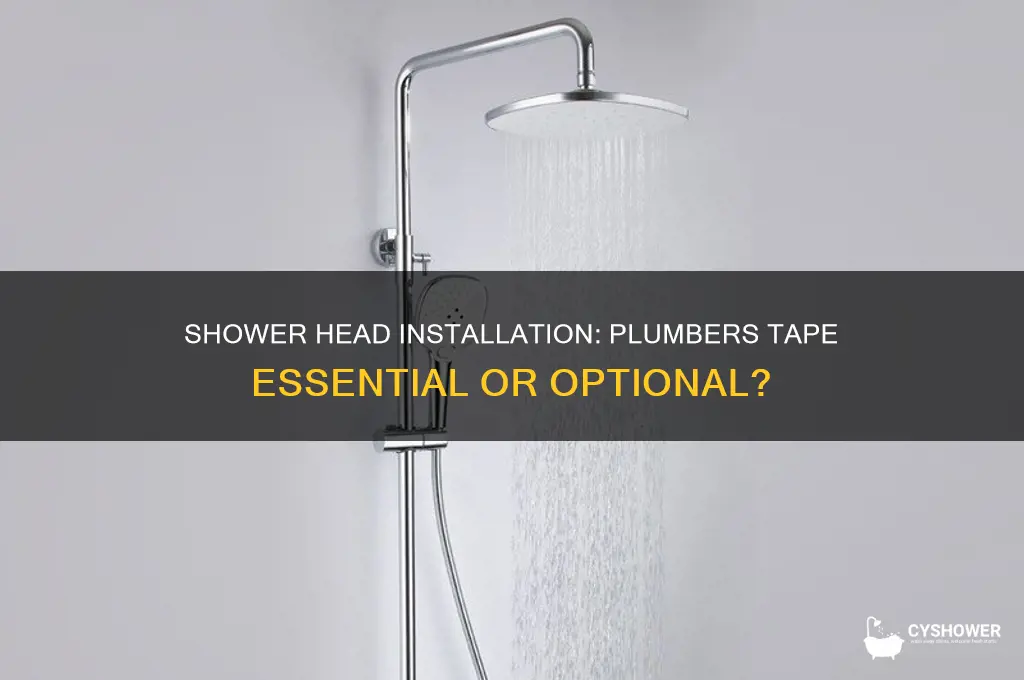 do i need plumbers tape for shower head