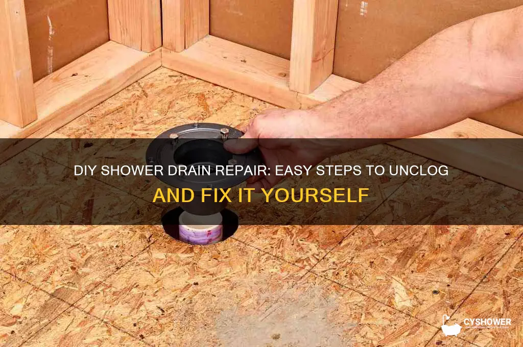 do it your self shower drain