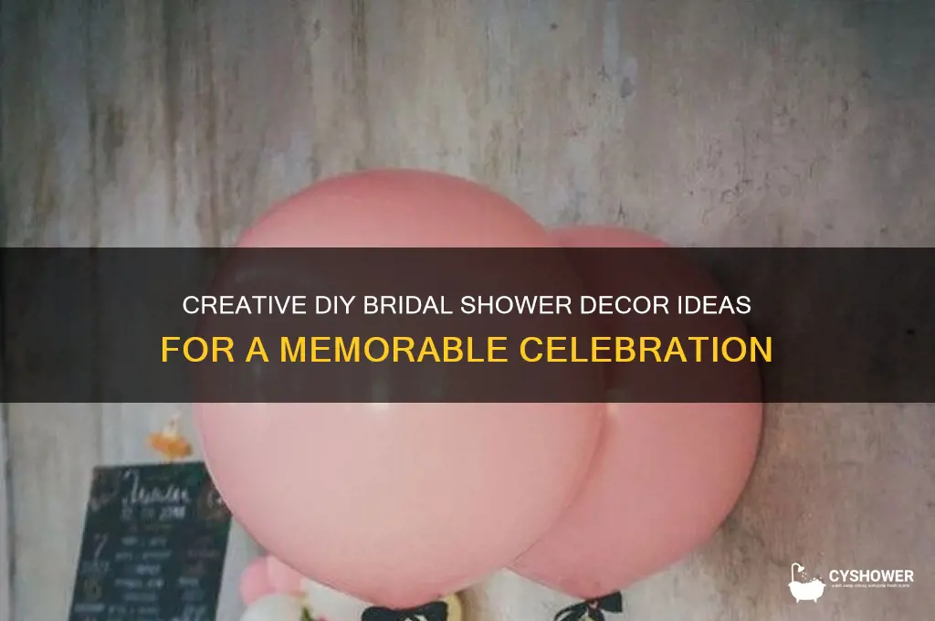 do it yourself bridal shower decorations