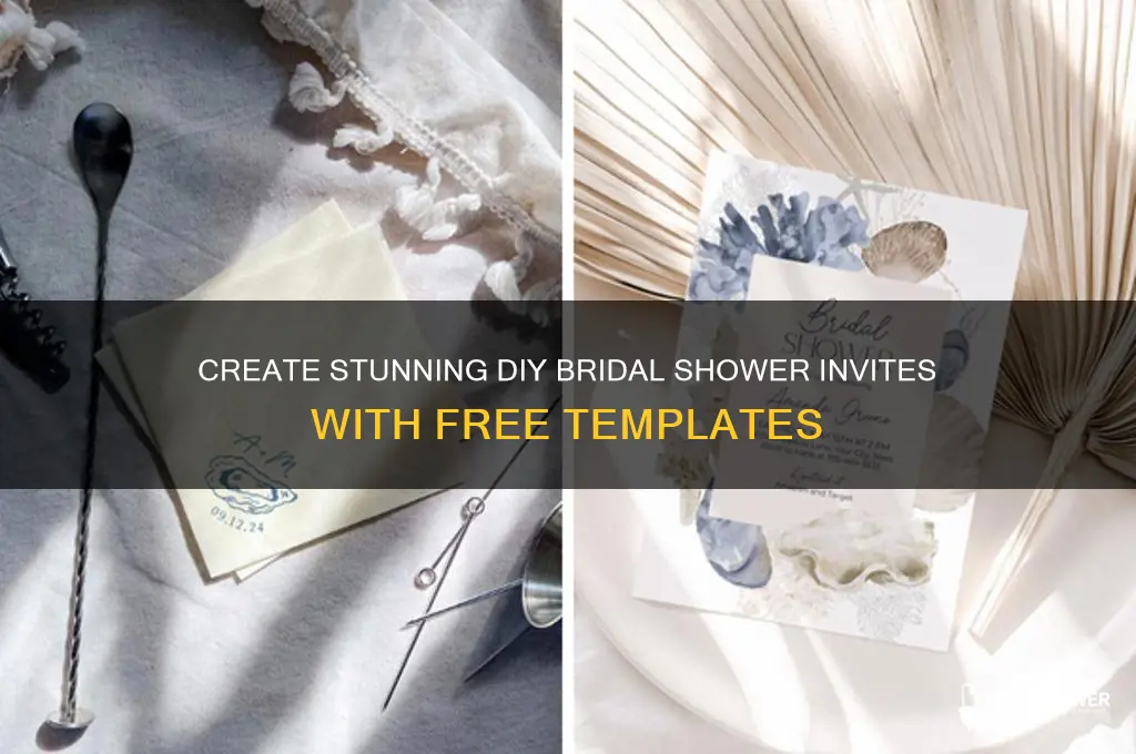do-it-yourself bridal shower invitation templates