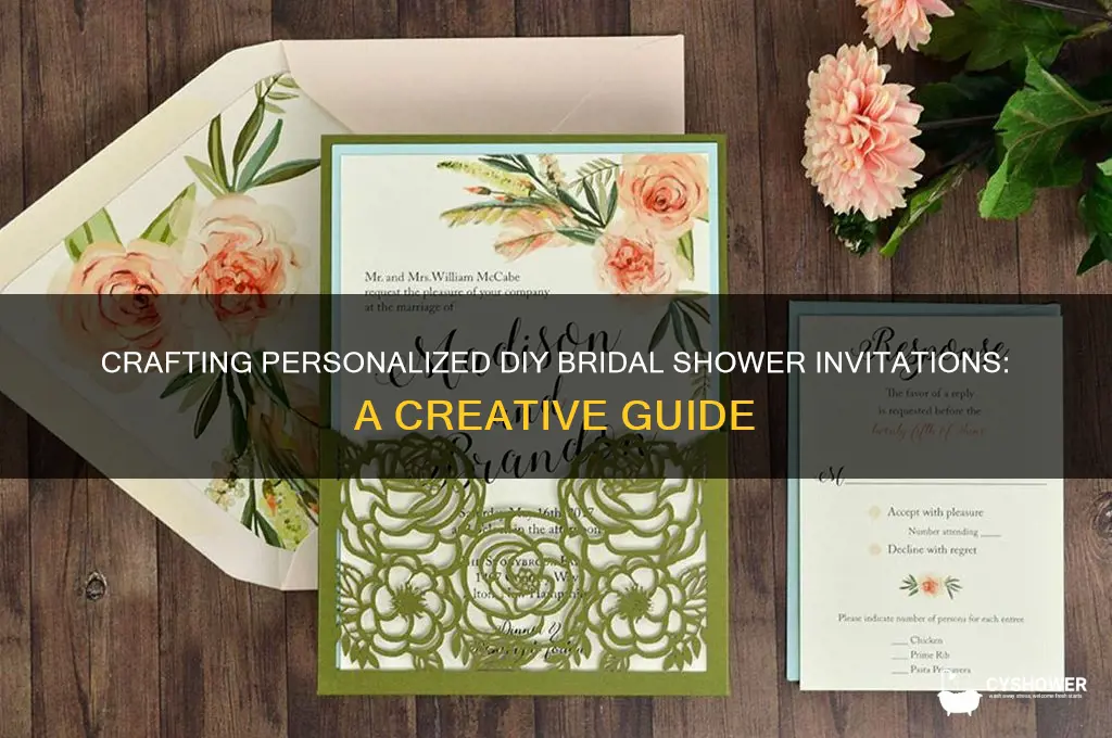 do it yourself bridal shower invitations