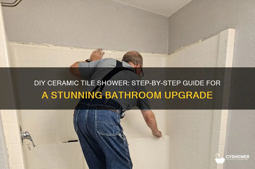 do it yourself ceramic tile shower