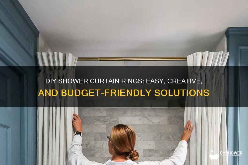 do it yourself shower curtain rings