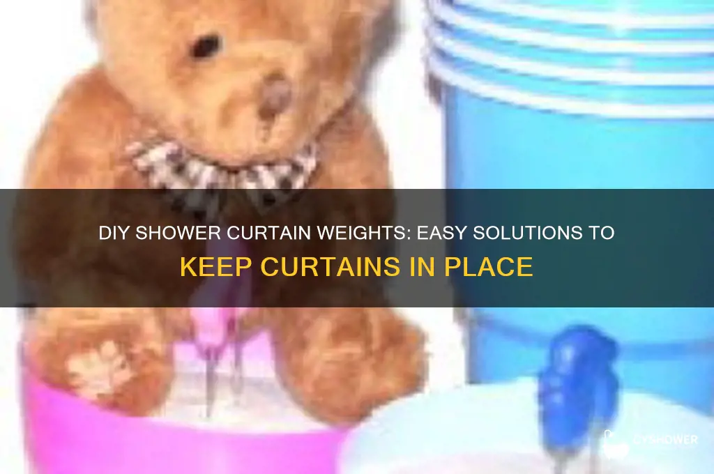 do it yourself shower curtain weights