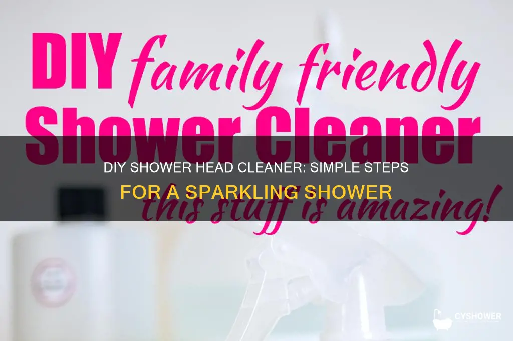 do it yourself shower head cleaner