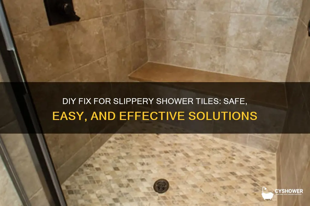 do it yourself solution to slippery shower floor tiles