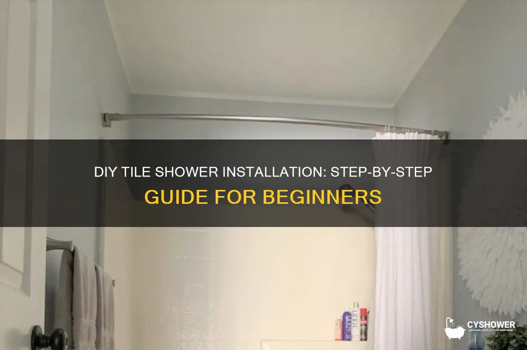 do it yourself tile shower installation