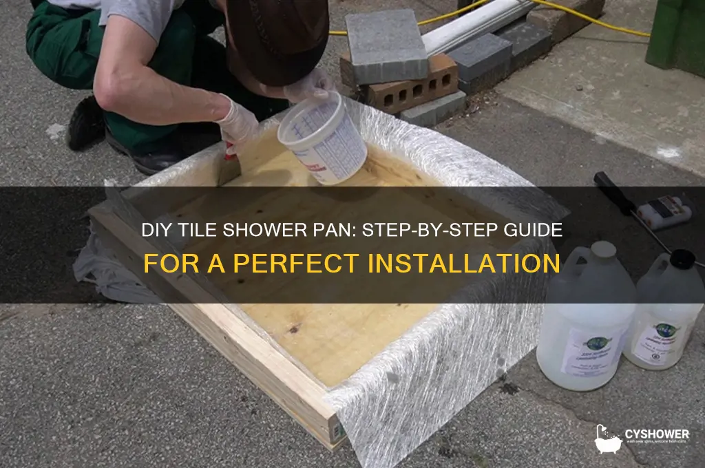 do it yourself tile shower pan