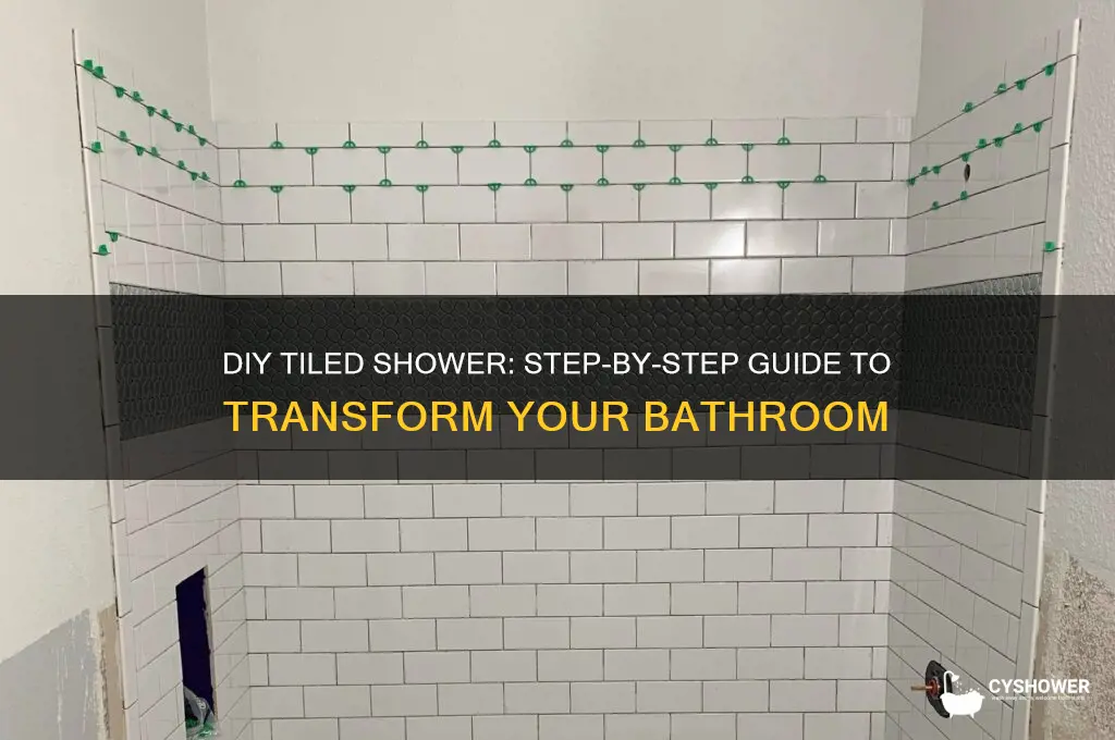 do it yourself tiled shower