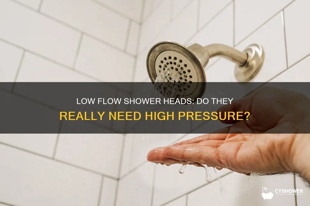 do low flow shower head sneed pressure