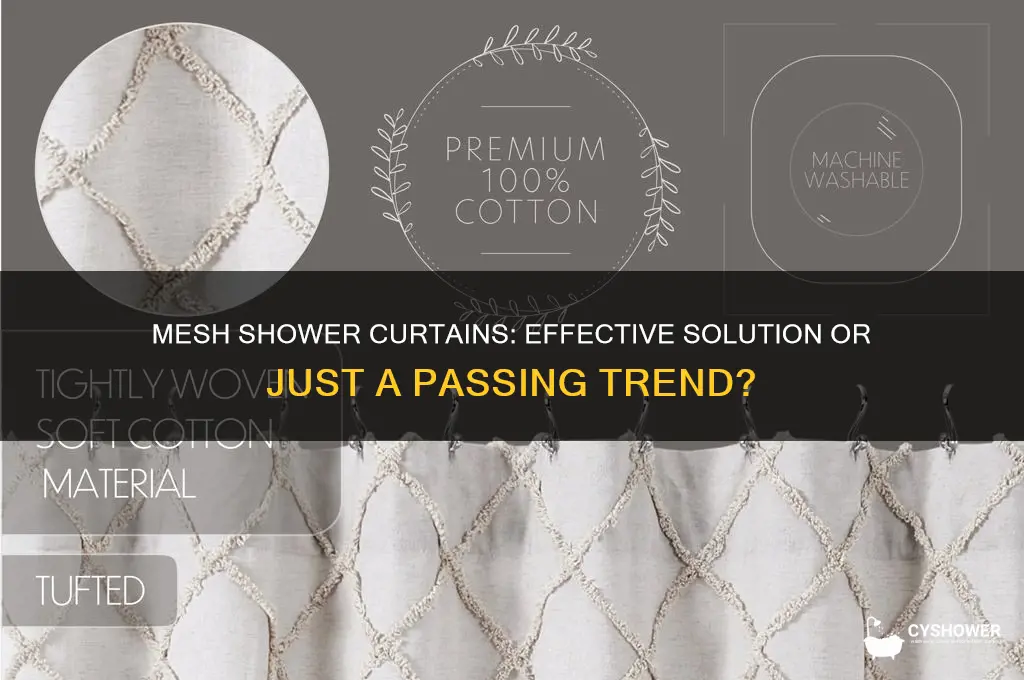 do mesh shower curtains really work
