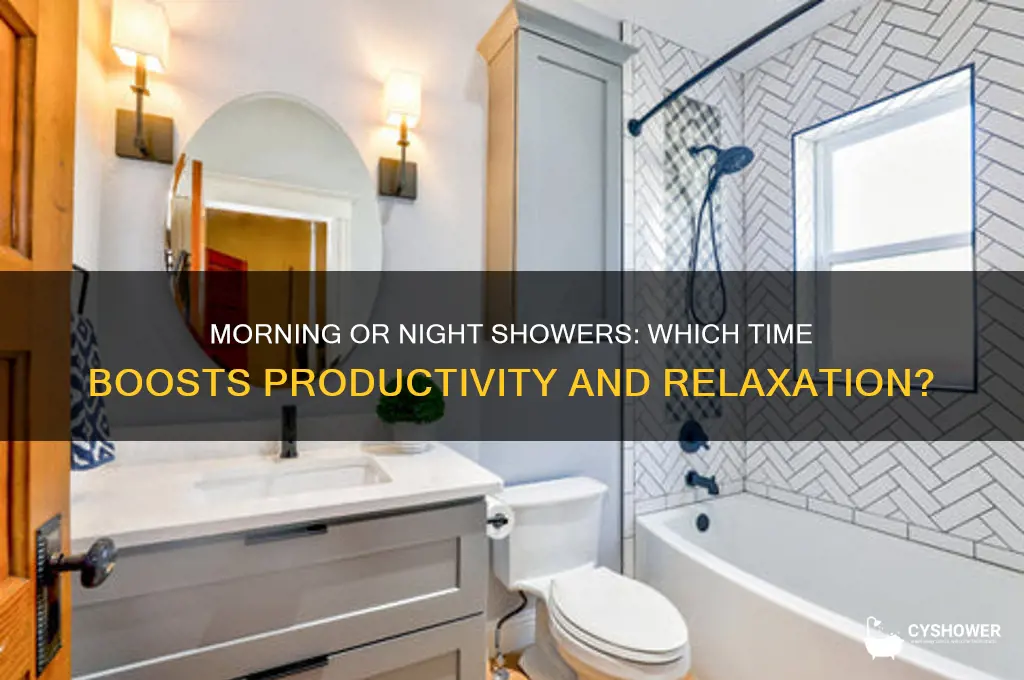 do more take shower in morning or night