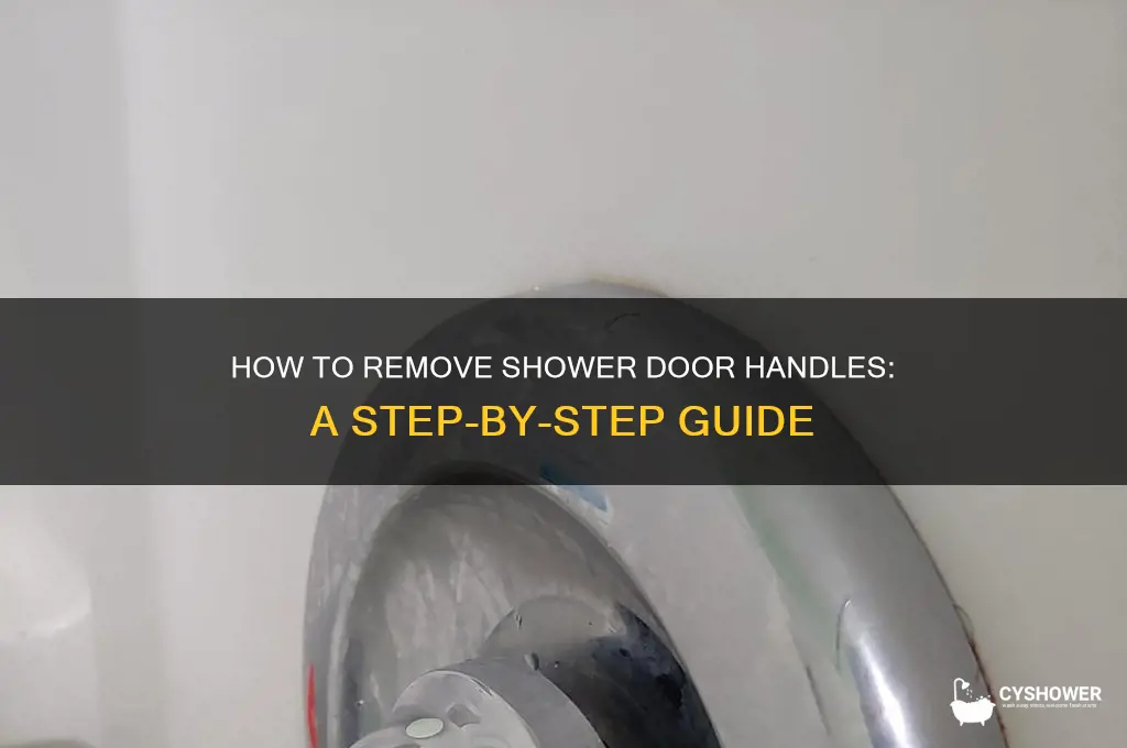 do my shower door handles come off