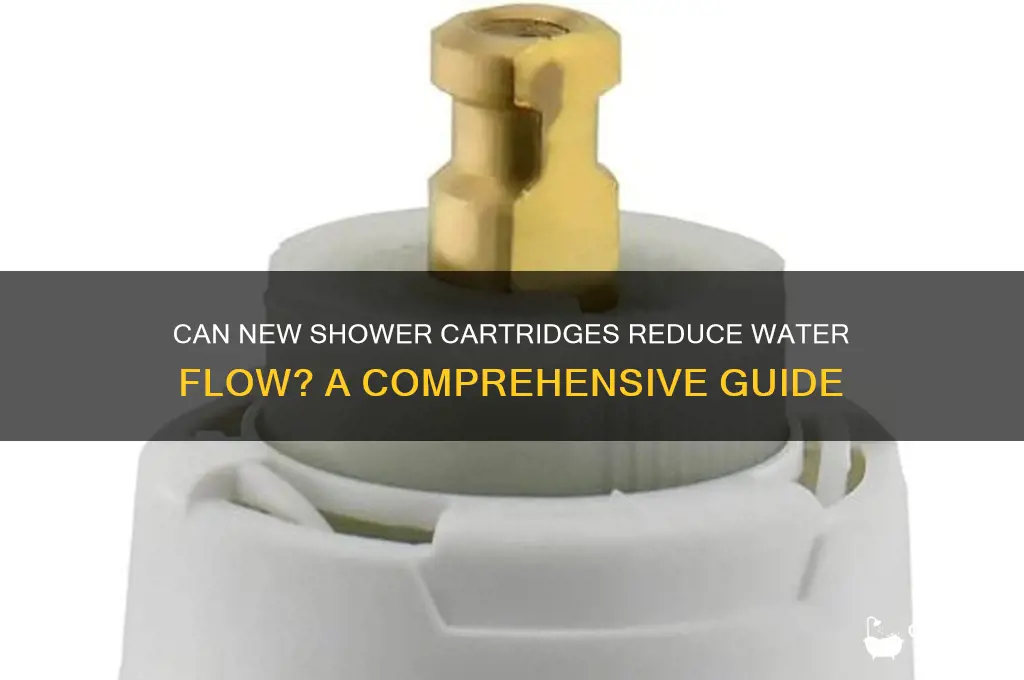 do new shower cartridge help reduce water flow