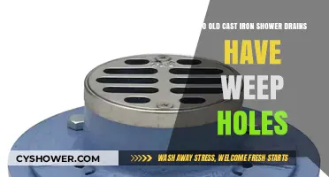 Do Old Cast Iron Shower Drains Have Weep Holes?