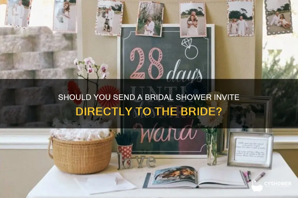 do ou send bridal shower invite to bride