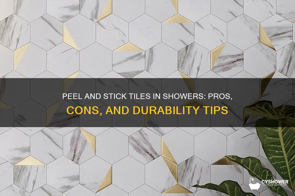 do peel and stick tiles work in shower