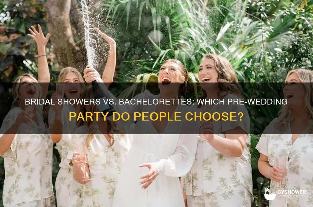 do people do bridal shower and bachelorette