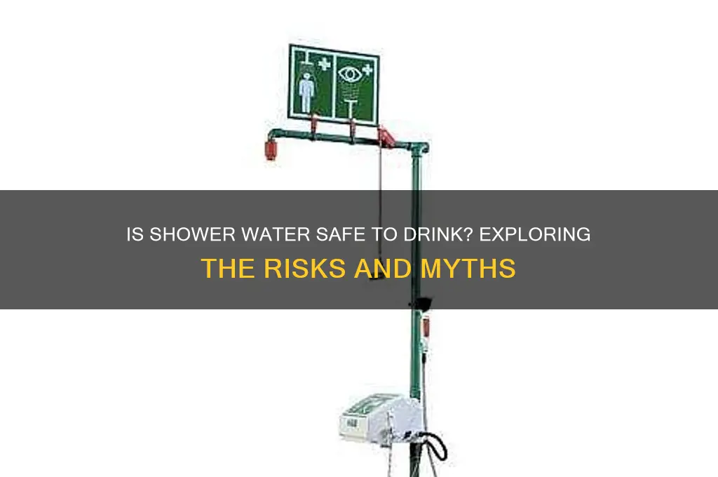 do people drink shower water