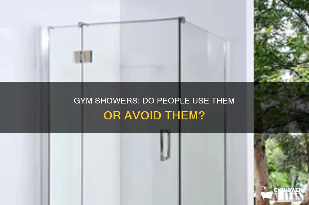 do people take shower at gym