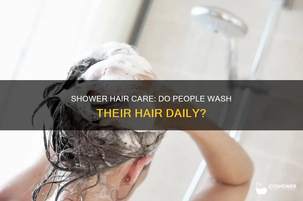 do people wash hair when shower